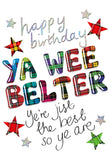 Ya Wee Belter Card