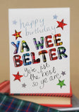 Ya Wee Belter Card
