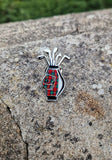 Golf Bag Enamel Pin Badge