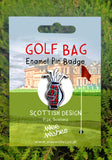 Golf Bag Enamel Pin Badge