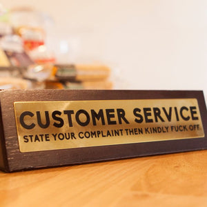 Customer Service Sign