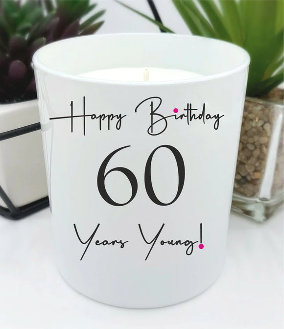60th Birthday Candle