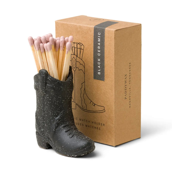 Cowboy Boot Match Holder - Black