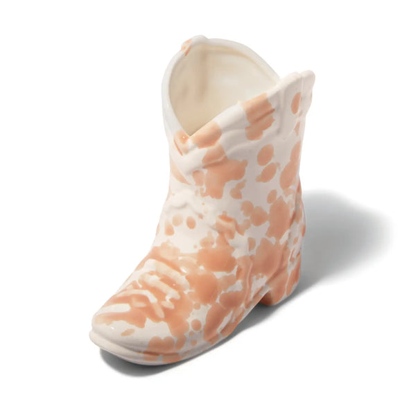 Cowboy Boot Candle - Cactus Flower