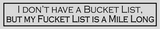 Bucket List Sign