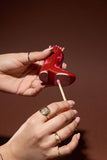 Cowboy Boot Match Holder- Red & Pink
