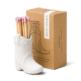 Cowboy Boot Match Holder - White