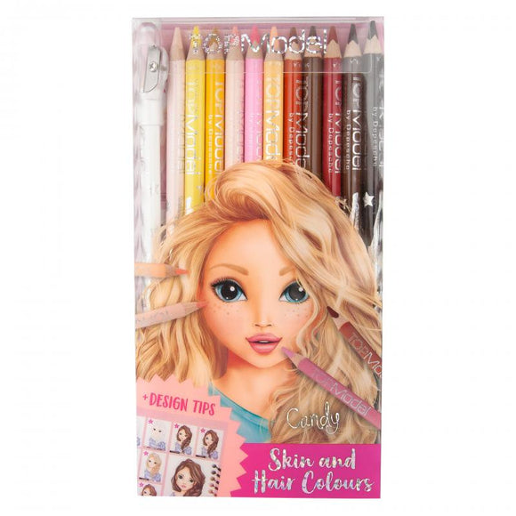 TOPModel Colouring Pencils - Skin & Hair Colours