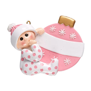 Baby Girl Bauble Ornament