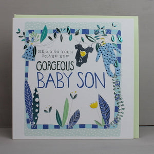 Gorgeous Baby Son Card