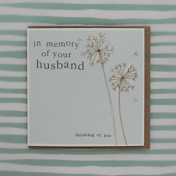 Memory of Husband Card