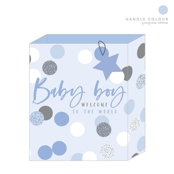 Blue Dotty Baby Boy Bag
