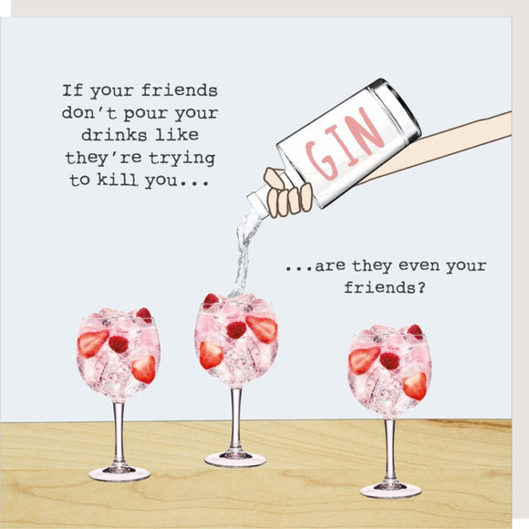 Friends Pour Drinks