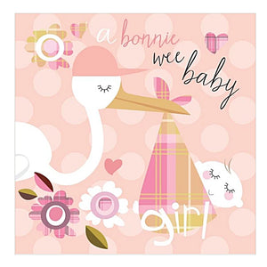 Bonnie Wee Baby Stork Card