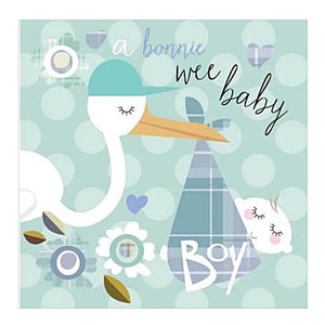 Bonnie Wee Baby Stork Card