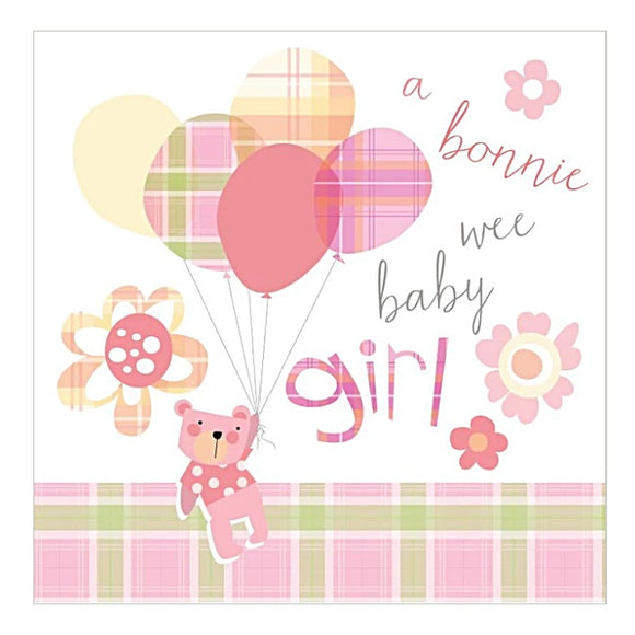 Bonnie Wee Baby Girl Card