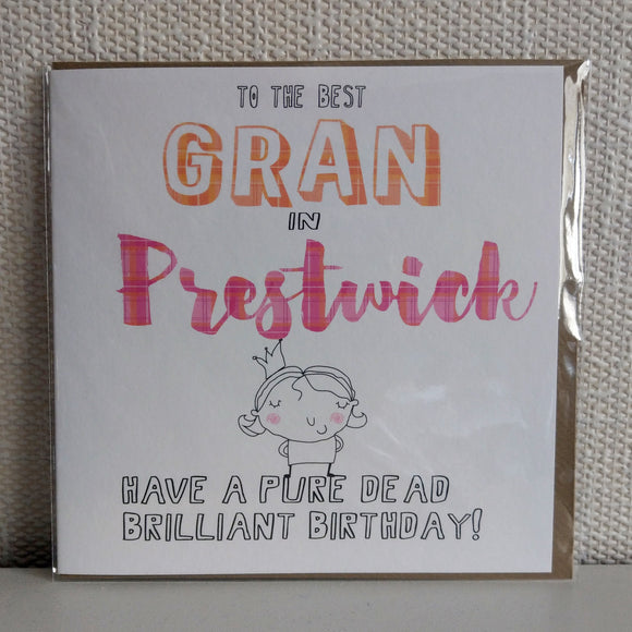 Gran Prestwick Card
