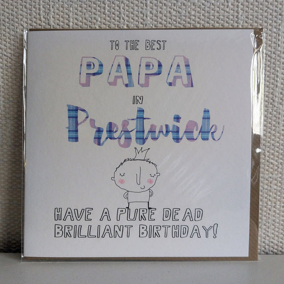 Papa Prestwick Card