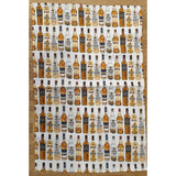 Whisky Bottles Tea Towel