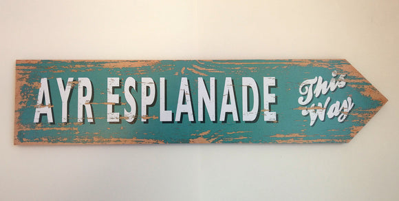 Ayr Esplanade Sign