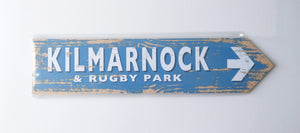 Kilmarnock & Rugby Park Sign