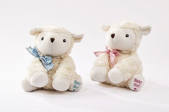 Lamb with Gingham Bow