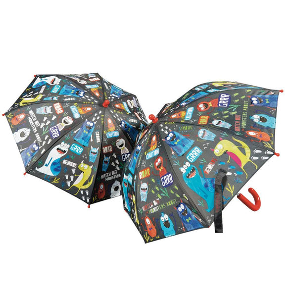 Colour Changing Umbrella - Monsters