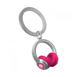 Pink Headphones 3D Keyring