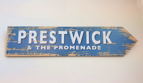 Prestwick and the Promenade Sign