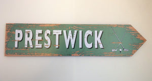 Prestwick Golf Sign
