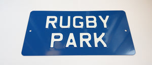 Rugby Park Sign
