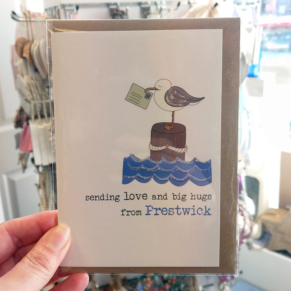 Love & Hugs from Prestwick Card